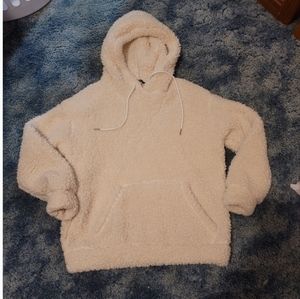 ❤️ Shein hooded cozy sherpa sweatshirt SMALL